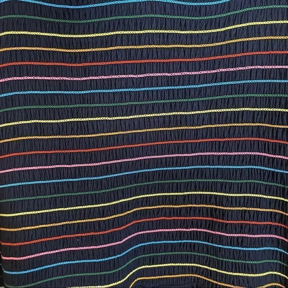 ModCloth Smocked Rainbow Maxi Dress Plus Size 4X